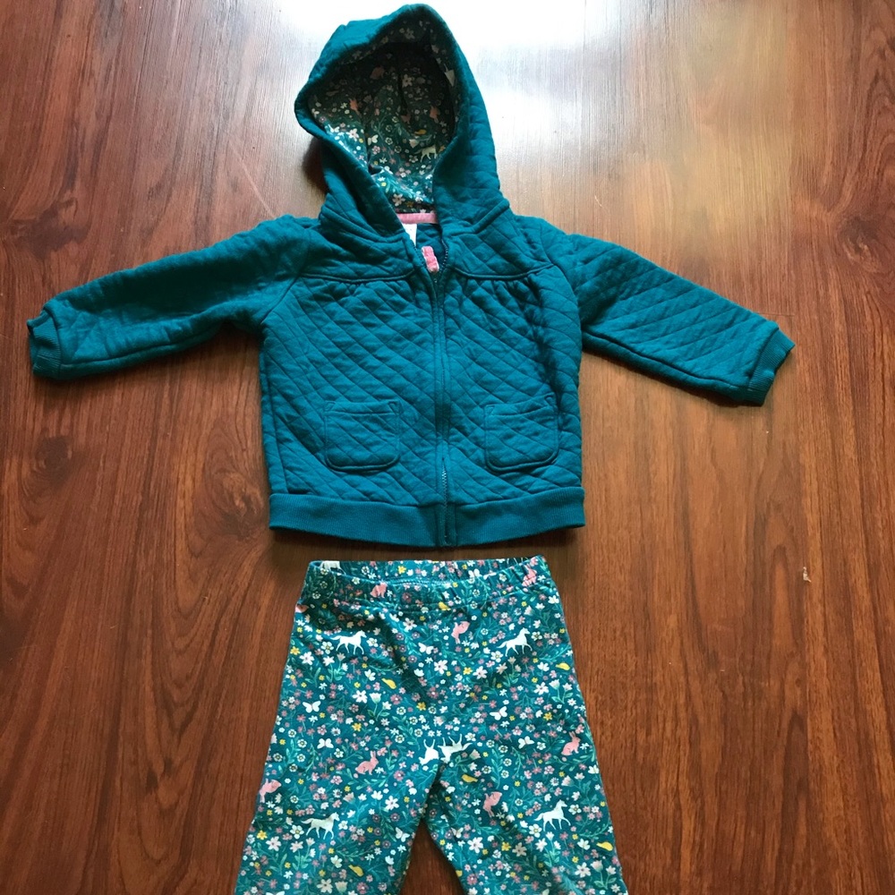 CARTER’S Girls 2 Pieces out fit floral print